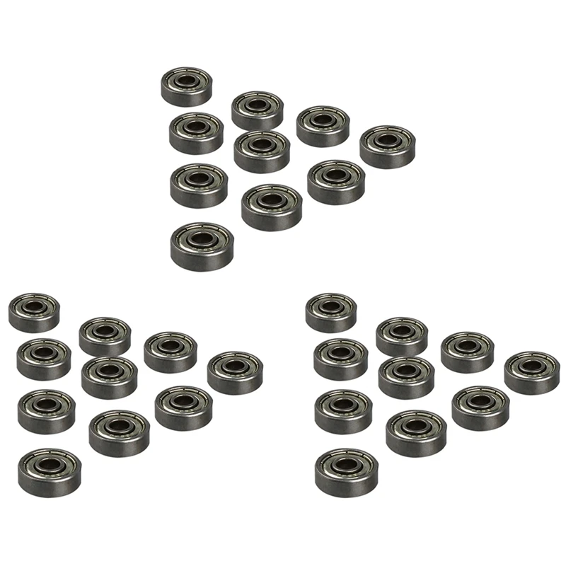 

30 Pcs 625ZZ Single Row Deep Groove Radial Ball Bearing 16Mm X 5Mm X 5Mm