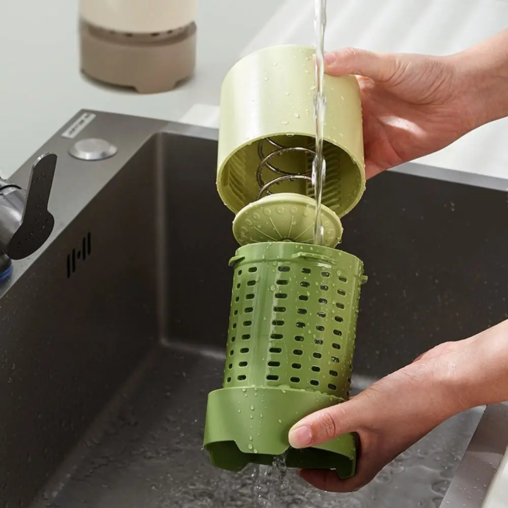 Manual Salad Spinner Quick Dry Multifunctional Fruit Dryer Stainless Steel Spring Large Capacity Vegetable Dehydrator