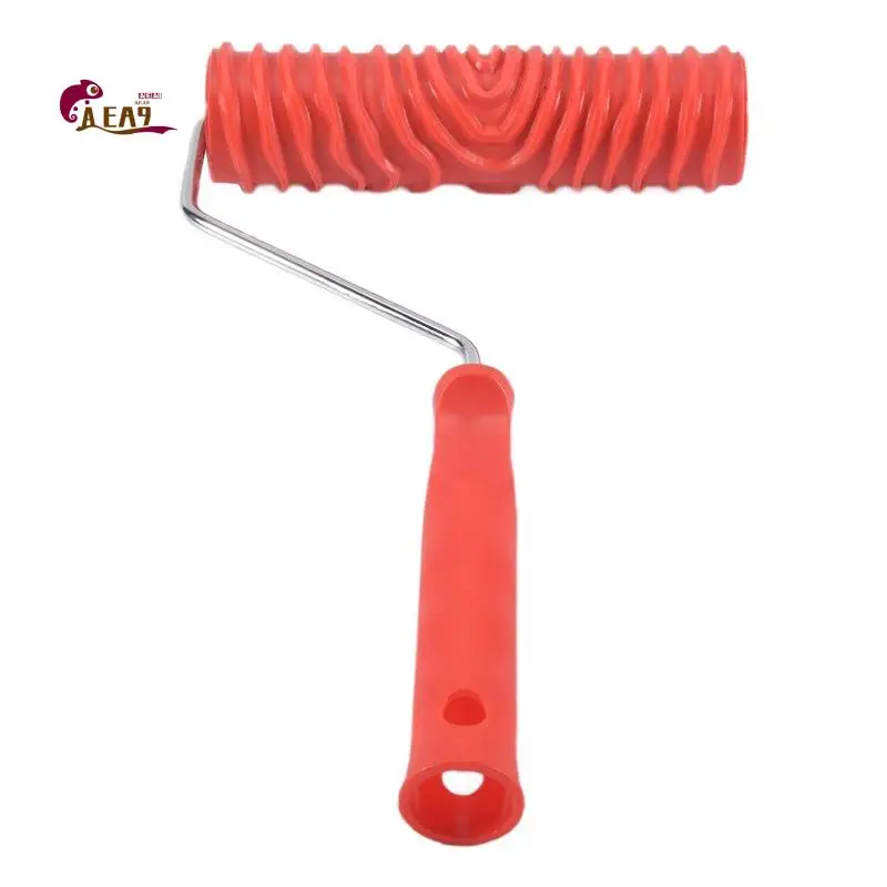 AEA9-7 Inches Paint Roller DIY Wall Decoration Tool 7 Inches For Textured Wood-Grain Design