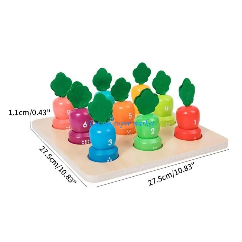 무 장난감을 당기는 손과 눈 조정 훈련을 위한 090B 어린이 번호 인식 장난감