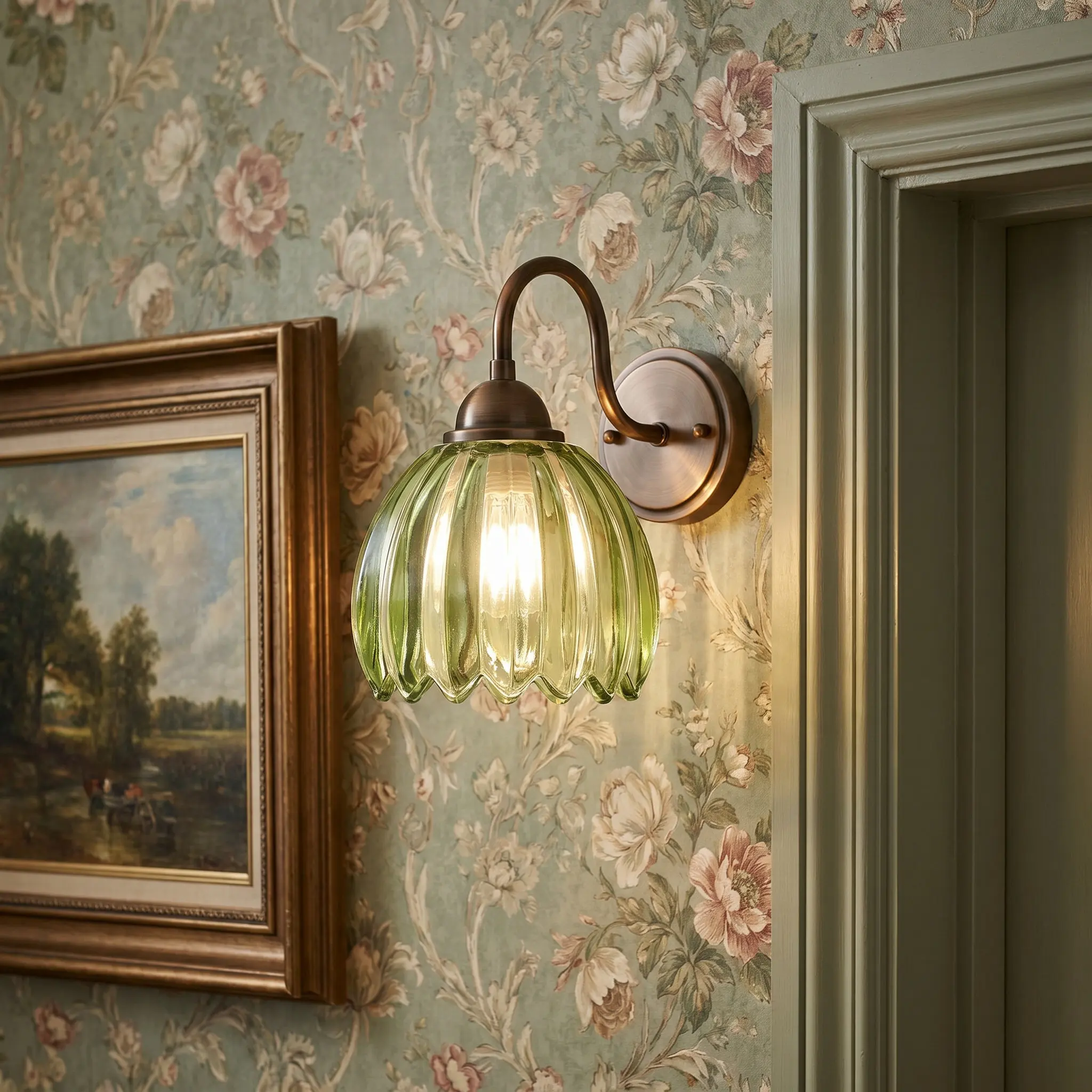 Glass Lampshade Replacement Tulip Small Flower Sconce Shade Hole 42Mm Mini Lily Lampshades Floor Table Chandelier Lighting