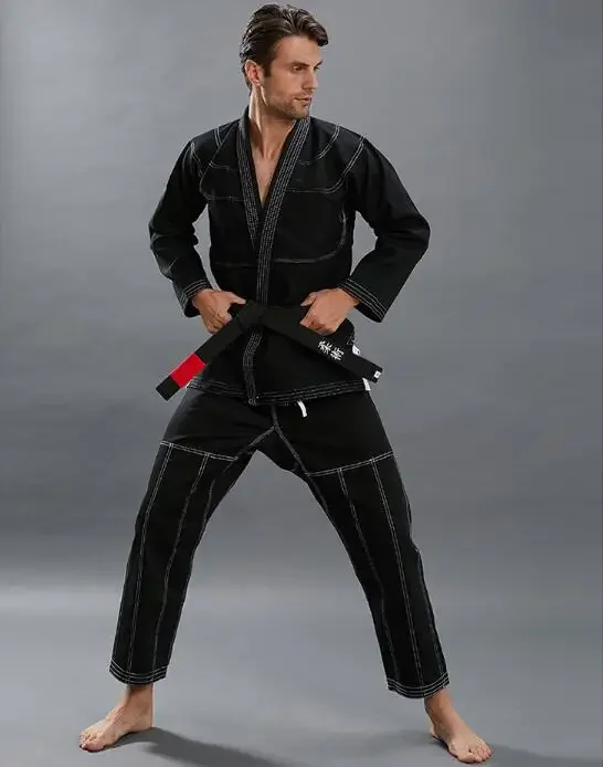 

Brazilian Judo Suit Jujitsu Men Kids Cotton Thick Include Jacket Pants Belt