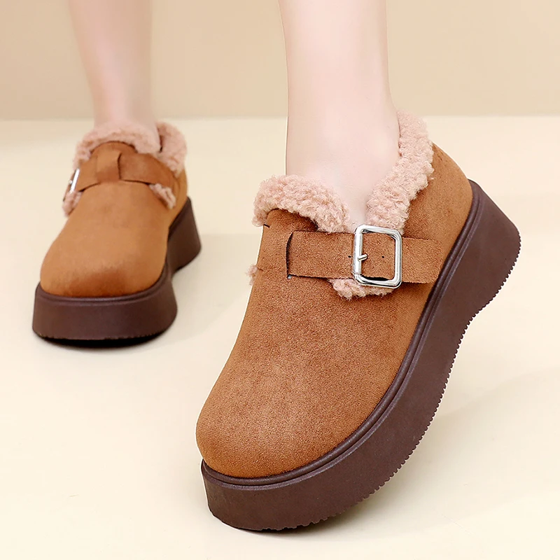 2025 شتاء جديد أحذية قطنية نسائية دافئة في الهواء الطلق تنوعا عادية المضادة للانزلاق دائم شحن مجاني أحذية قطنية نسائية #1