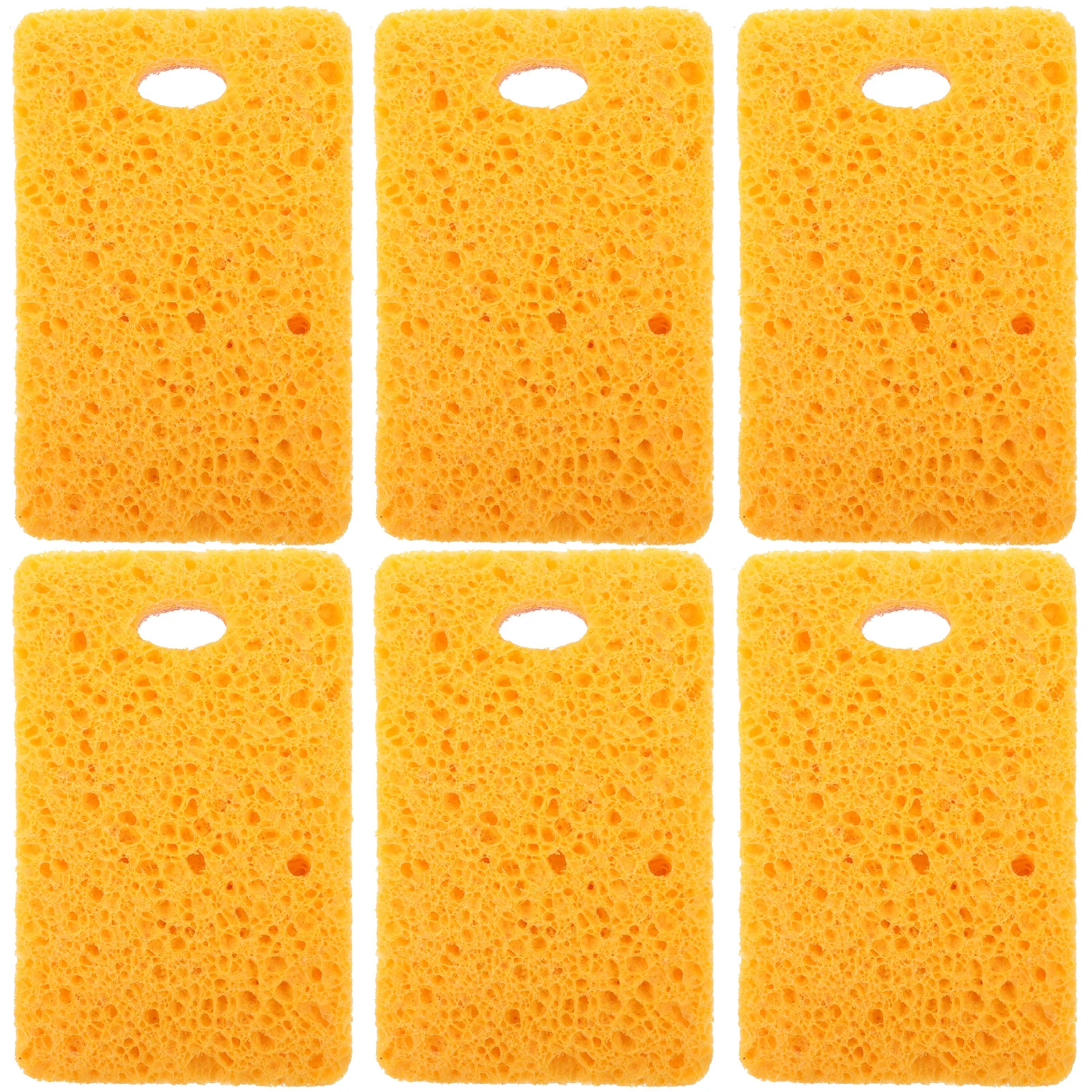 

6 шт., губка-вок, прочные губки-скрабы, кухонные чистящие средства, многофункциональная бытовая ткань для мытья посуды, сильное впитывание