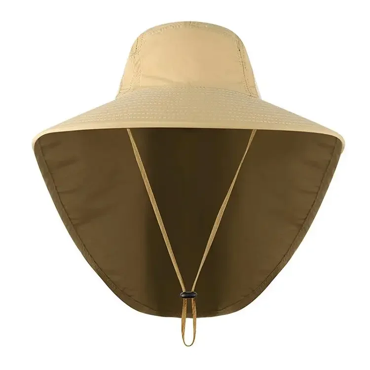 Outdoor UPF50+ Sonnenhut, Netz-Angelhut mit breiter Krempe und Nackenklappe – Detail 31