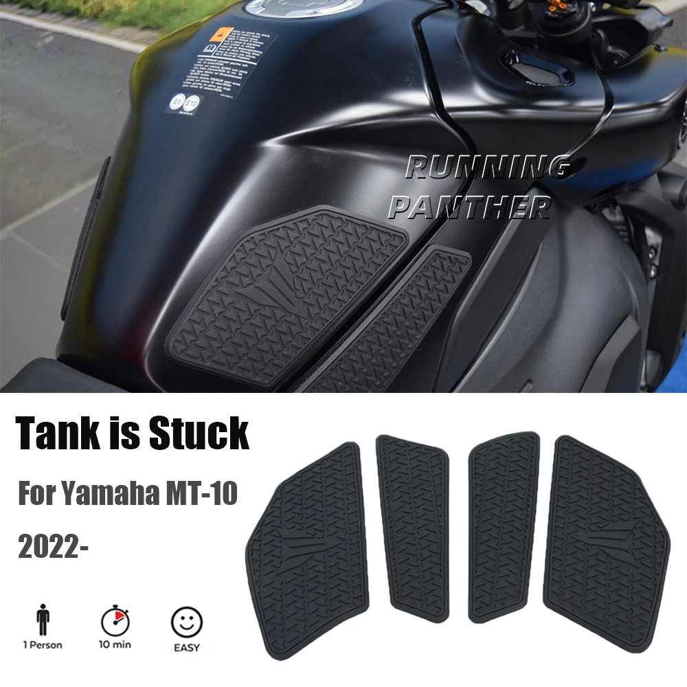 Logo Protector Sticker Motorcycle Fuel Tank Pad Anti Slip Stickers Knee Grip Side Decals For YAMAHA MT10 MT-10 mt10 2022 2023