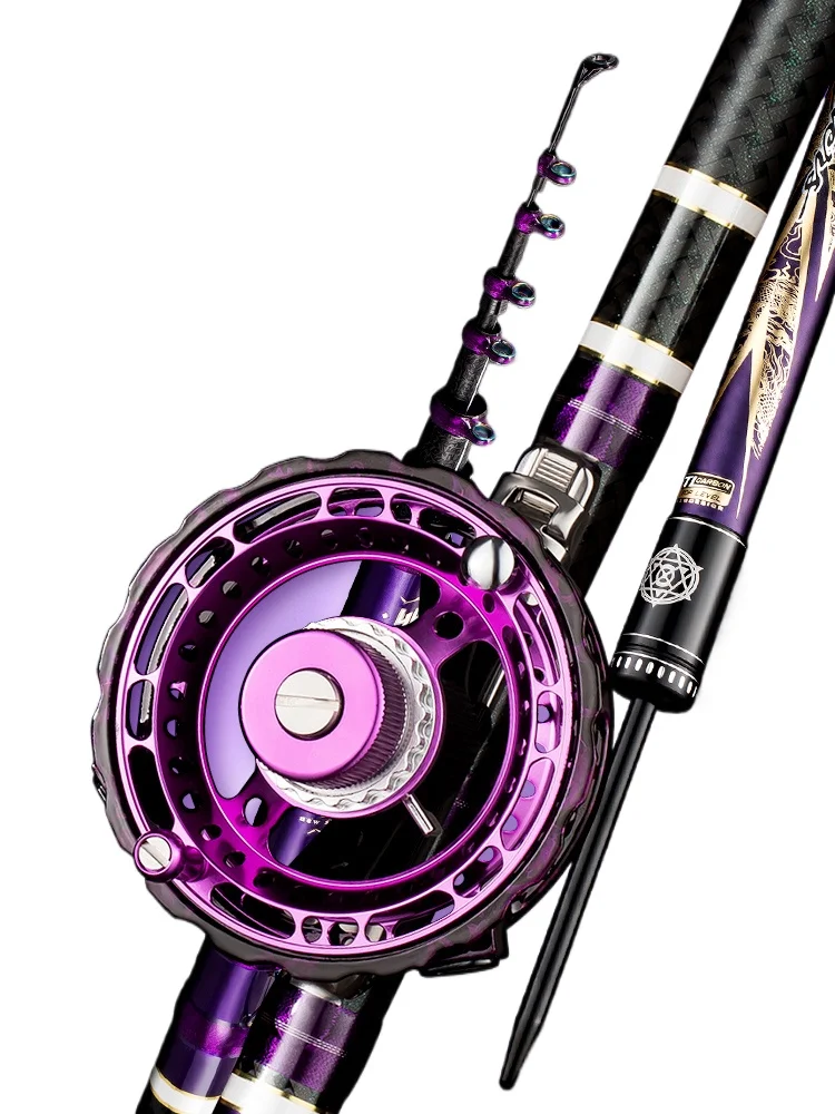 

FS 4.9m-9m 19/28 Tune Ultralight Super Hard Three-positioning Rock Fishing Pole Telescopic Fishing Olta Vara De Pesca