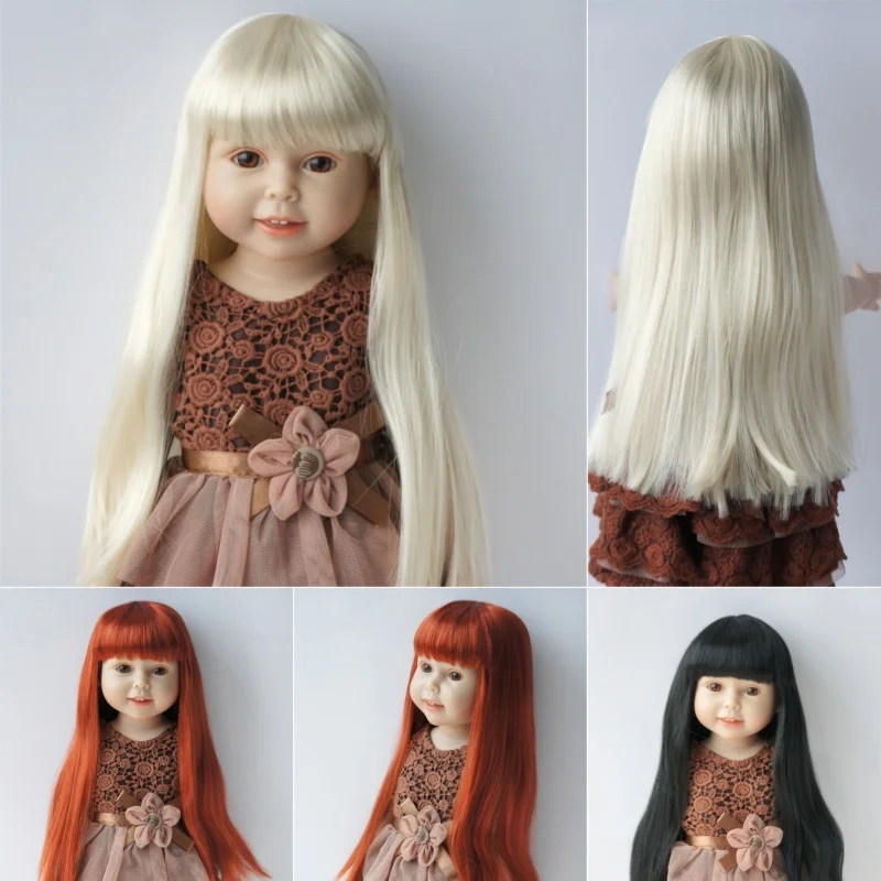 JD056  1/12 1/8 1/6 1/4 1/3 OB11 YOSD MSD SD Blythes Long Straight Hair With Full Bang Doll Wig  18