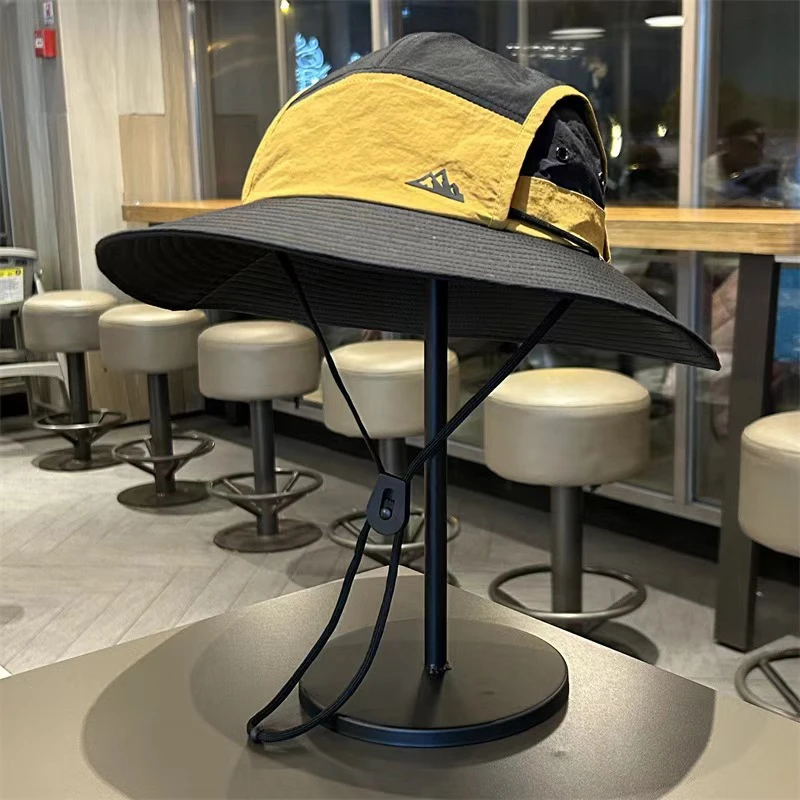 Summer Outdoor Sun Protection Hat for Women Men Hiking Fishing Sunscreen Visor Cap Large Brim Shawl Quick Drying Fisherman Hat
