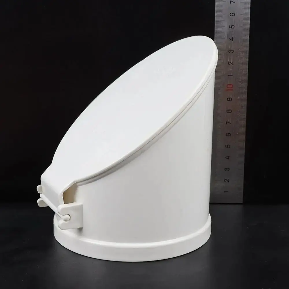 PVC Dreno Tubo Rain Pipe Cap, Tubo de esgoto, Grande Deslocamento Tampa Anti-rato, Tampa Anti-odor Tanque Séptico, Branco