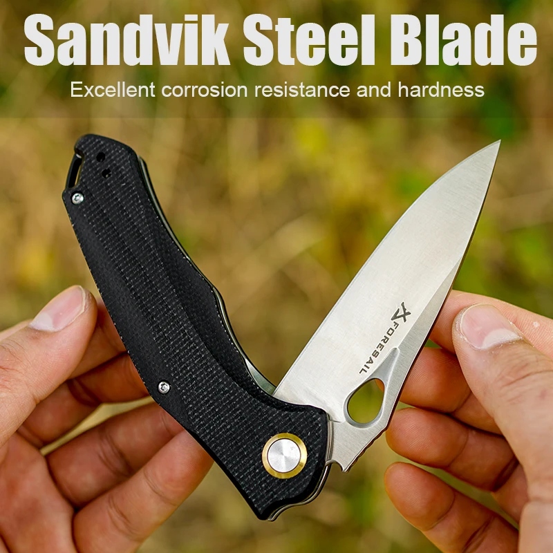 

VNLA 14C28N Blade keenness Folding Knife Pocketknives Fishing Survival Tactical Camping on foot Bushcraft Survival EDC ToolKnife