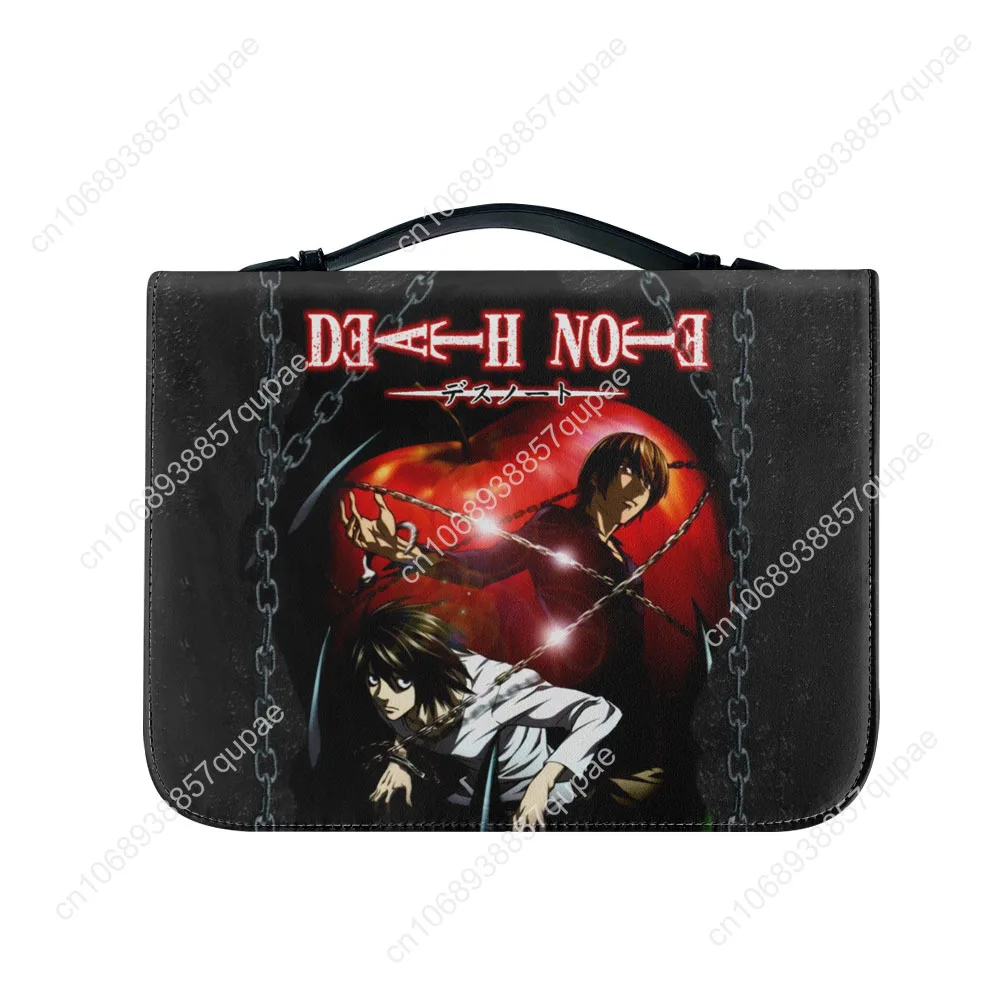 Japan Anime DEATH NOTE Bags Christian Gifts Personalized Cover Bible Pack Waterproof Leather Bag Pockets Package Case