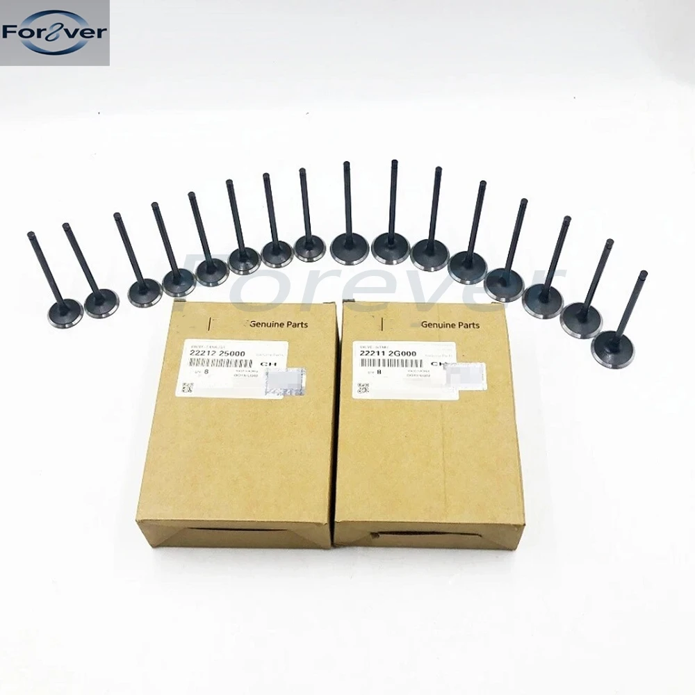 

New!16 Pieces Hyunda-i Ki-a Engine Intake Exhaust Valve OEM 2221225000 222112G000