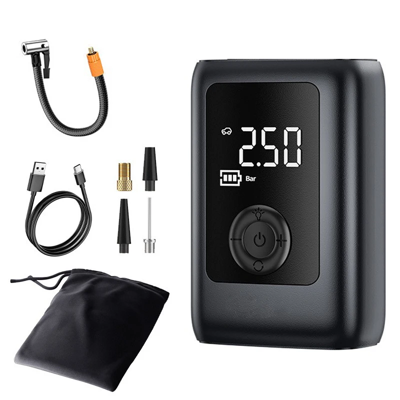 Wireless Car Tire Inflator Portable Air Compressor Mini Car Tire Pump Electric Inflation Air Pump for Car Motorcycle Bike Balls