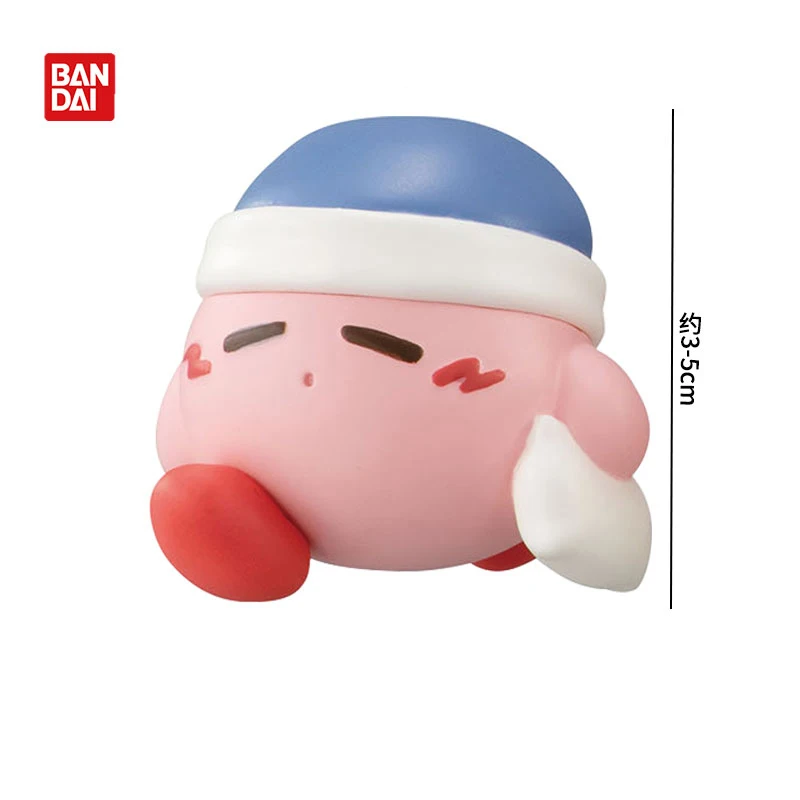 4Pcs/set Genuine Kirby PUPUPU Friends Desktop Mini Gashapon Bandana Waddle Dee Figure Model Toys Gift