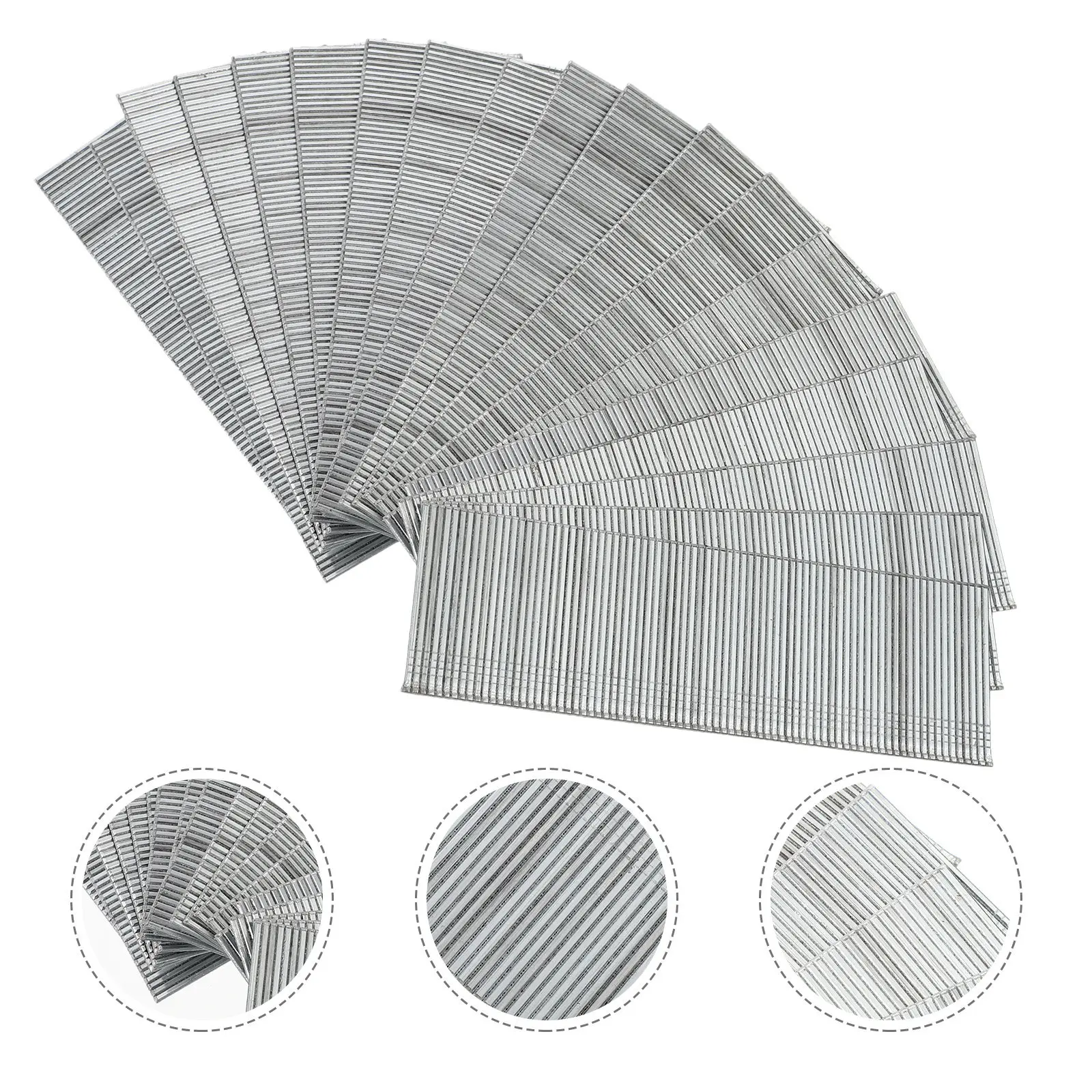 

1600Pcs Brad Nails Straight Heavy Duty Galvanized Nails Smooth Replacement Pin for Furniture Decoration Nailer