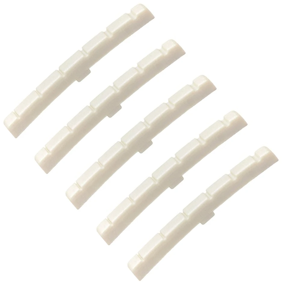 5x Bone Radiused Bottom Tab Nut for Fender Strat Tele Guitar 43mm luthier