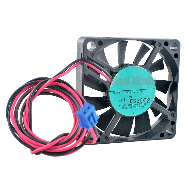 D05X-12TL 5cm 50mm fan 50x50x10mm DC12V 0.06A 2pin Quiet axial fan cooling fan for power supply