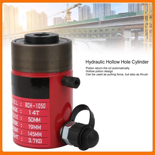 Cilindro hidráulico 14T Herramienta eléctrica de émbolo de orificio hueco separado Productos industriales RCH‐1050