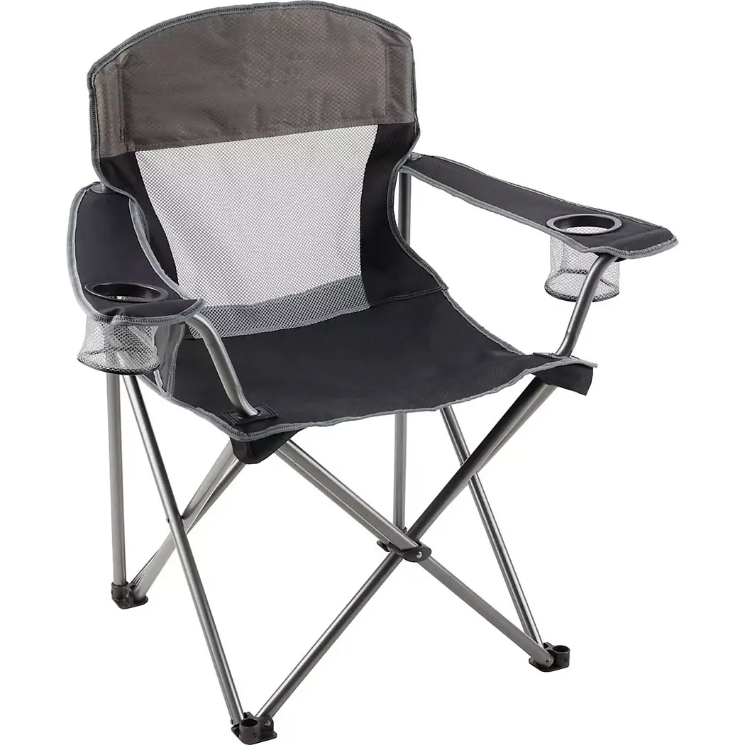 Mesh Folding Camping Chairs for Adults, Oversized Portable Outdoor Chairs