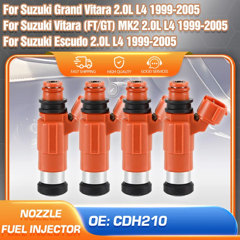 

Car Fuel Injector Nozzle CDH210 For Suzuki Grand Vitara Suzuki Vitara Escudo 2.0L 1999-2005 Yamaha Outboard 115 HP 2000-2015