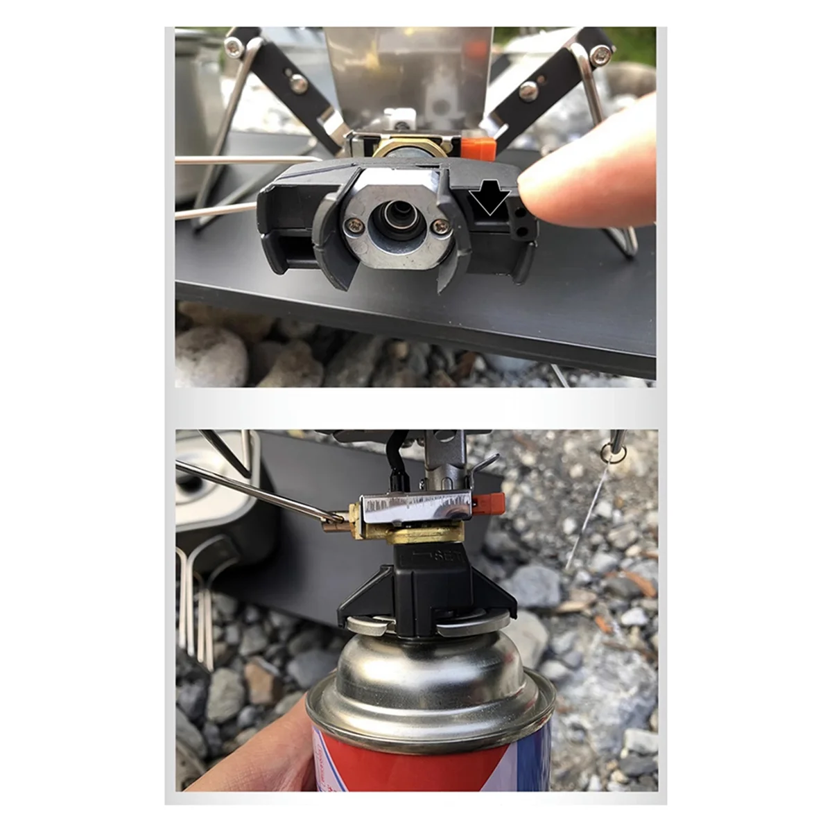 Camping Gas StoveCamping Stove Outdoor Portable Windproof High-Power Cassette Gas Stove Picnic Accessories