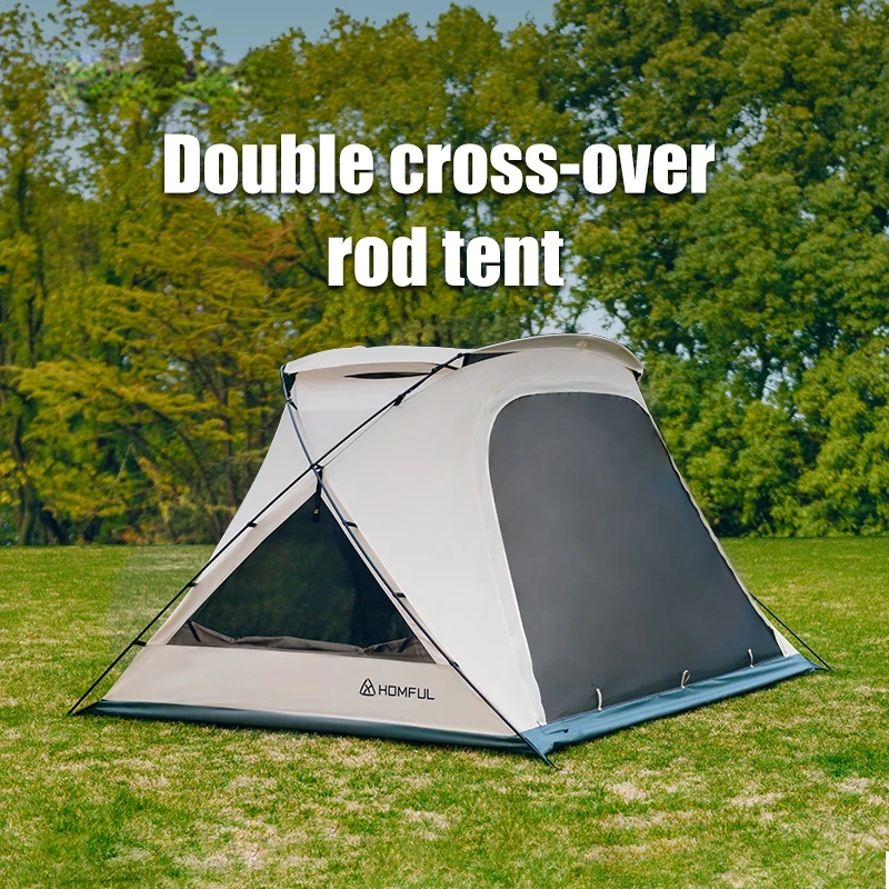 Outdoor AutomaticFully Camping Double Rainproof tent 2~3 Person Beach Quick Open Folding Camping Shelters One Bedroom