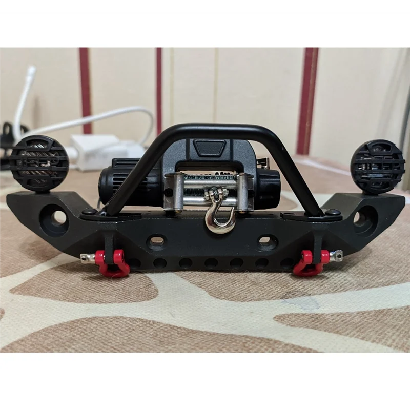 Guincho automático de metal a45f com cabo de controle 3ch para carro crawler 1/10 rc axial scx10 traxxas trx4 rc4wd d90 peças de atualização