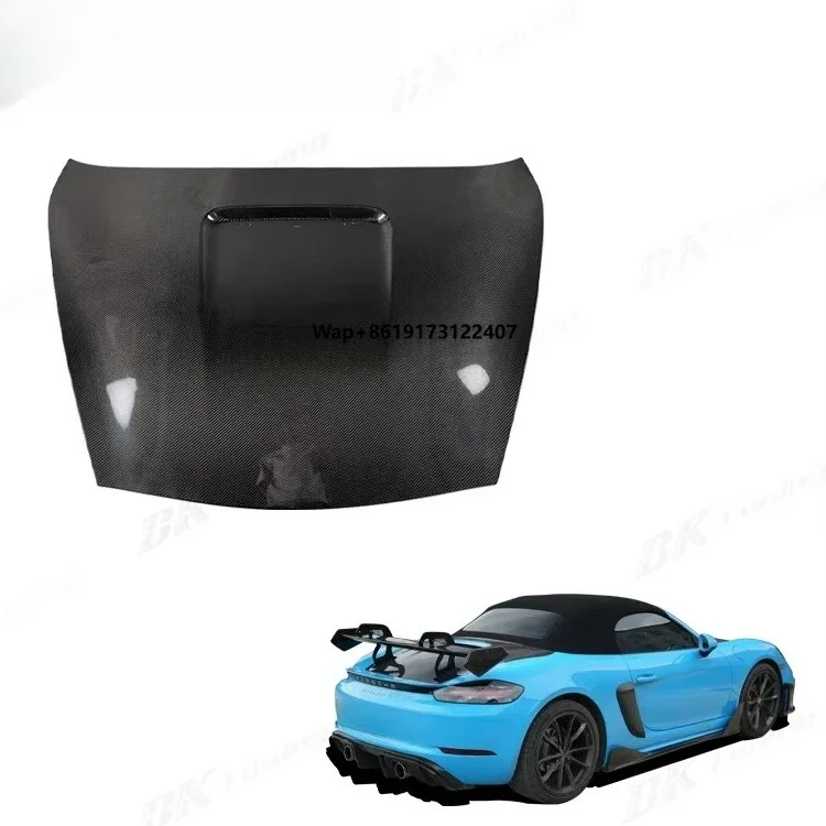 

BK Tuning 981 982 Universal Trunk Deck Lid Carbon Fiber Rear Bonnet Cover Hood for 718 981 982 Rear Trunk Lid