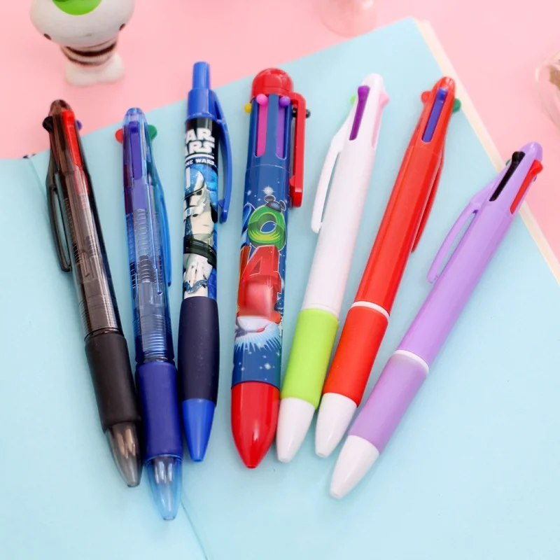 

10Pcs Cute Ballpoint Pen 6 Colors 0.7mm Ballpoint Pen Kawaii Rollerball Pen School Office Supplies Stationery Papelaria Escolar