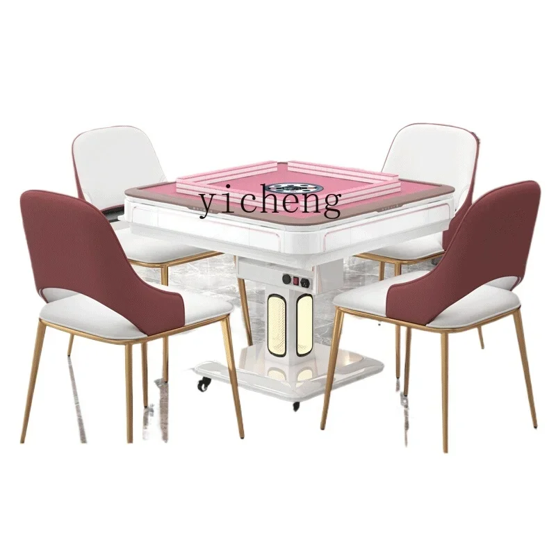 

ZZ electric double drive folding mahjong machine automatic high-end light luxury household dining table