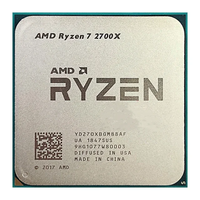 Computer CPUs For AMD Ry-zen 7 2700X R7 2700X 3.7 GHz Eight-Core Sixteen-Thread 16M 105W CPU Processor YD270XBGM88AF Socket AM4