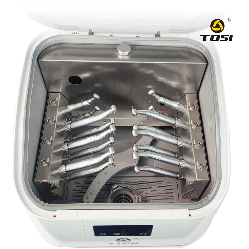3-in-1 Dental Handpiece Cleaning Machine For Cleaning Oiling Drying Equipment With Clean16pcs Handpiece For Clinic Dental Tools