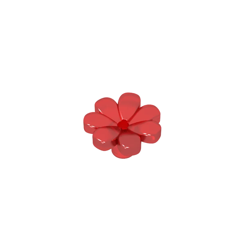 Gobricks 10PCS 32606 Plant Flower Bricks Accessory with 7 Thick Petals and Pin Parts Compatible MOC Building Block Adult Toys