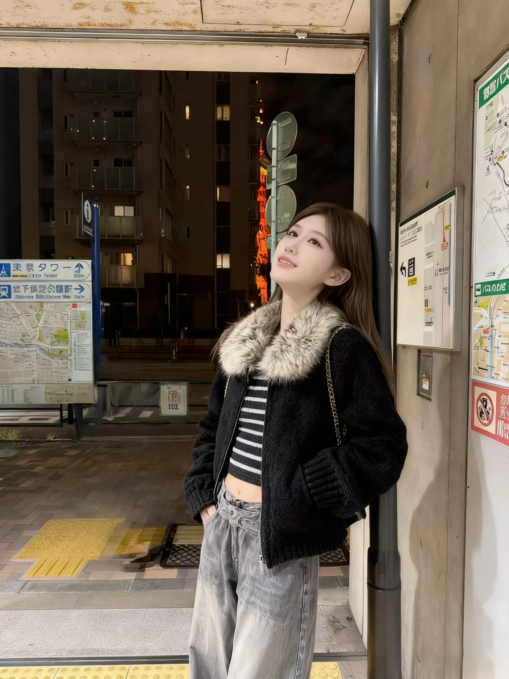 

Retro Korean Bla Lamb Fur Jaet Women's Winter Small Size High-End Versatile Warm Zipper Jaet Top Ladies Faion