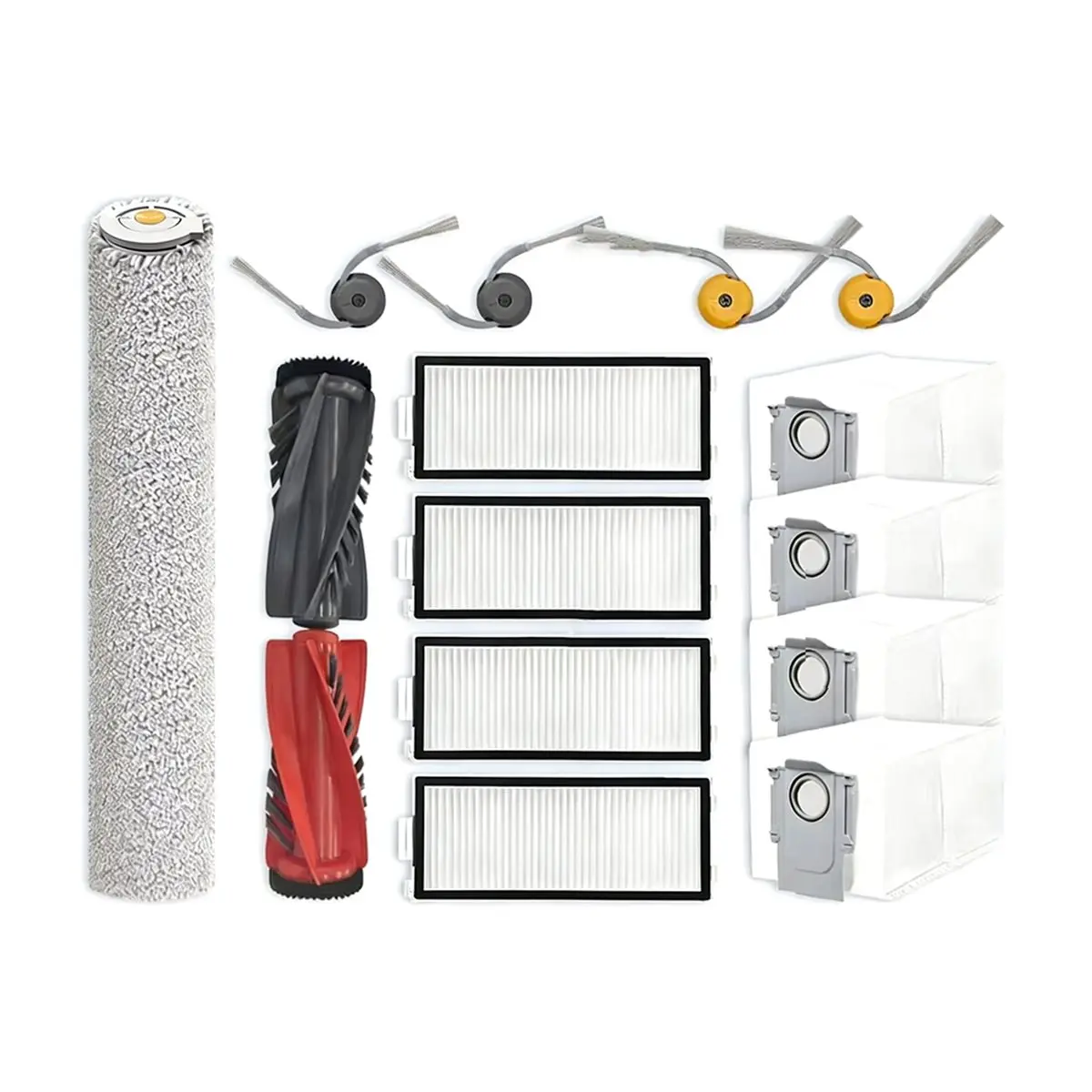 

For Qrevo Curv 2 Replacement Parts Accessories Main Side Brush HEPA Filter Roller Mop Dust Bag [BWASCLIM]