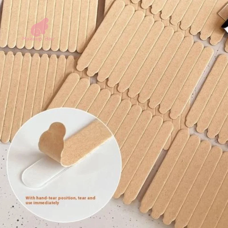 

2Sheets Double Adhesive Tape Traceless Patch False Nails Display Stand Glue Stickers Practice Showing Bar Nail Art Tools