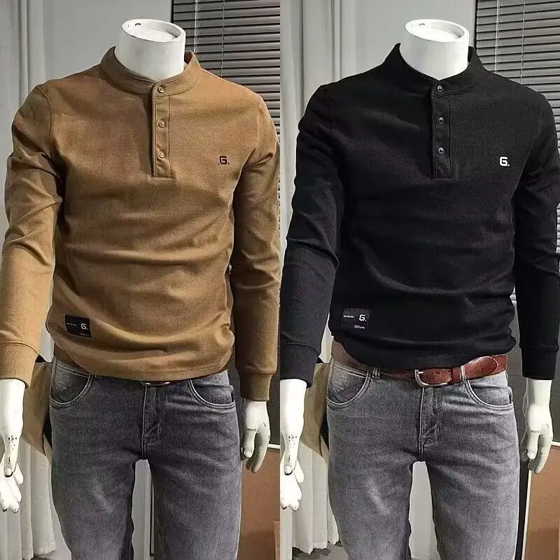 New Hoodie Men\'s Korean Version Men\'s Top Youth Slim Fit Base Shirt Solid Color Pullover Men\'s Clothing