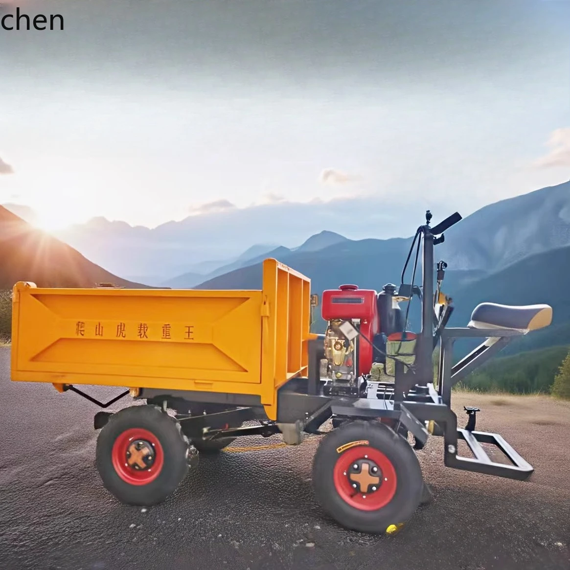 ZML agricultural four-wheel dump truck site handling mountain orchard transport truck climbing king