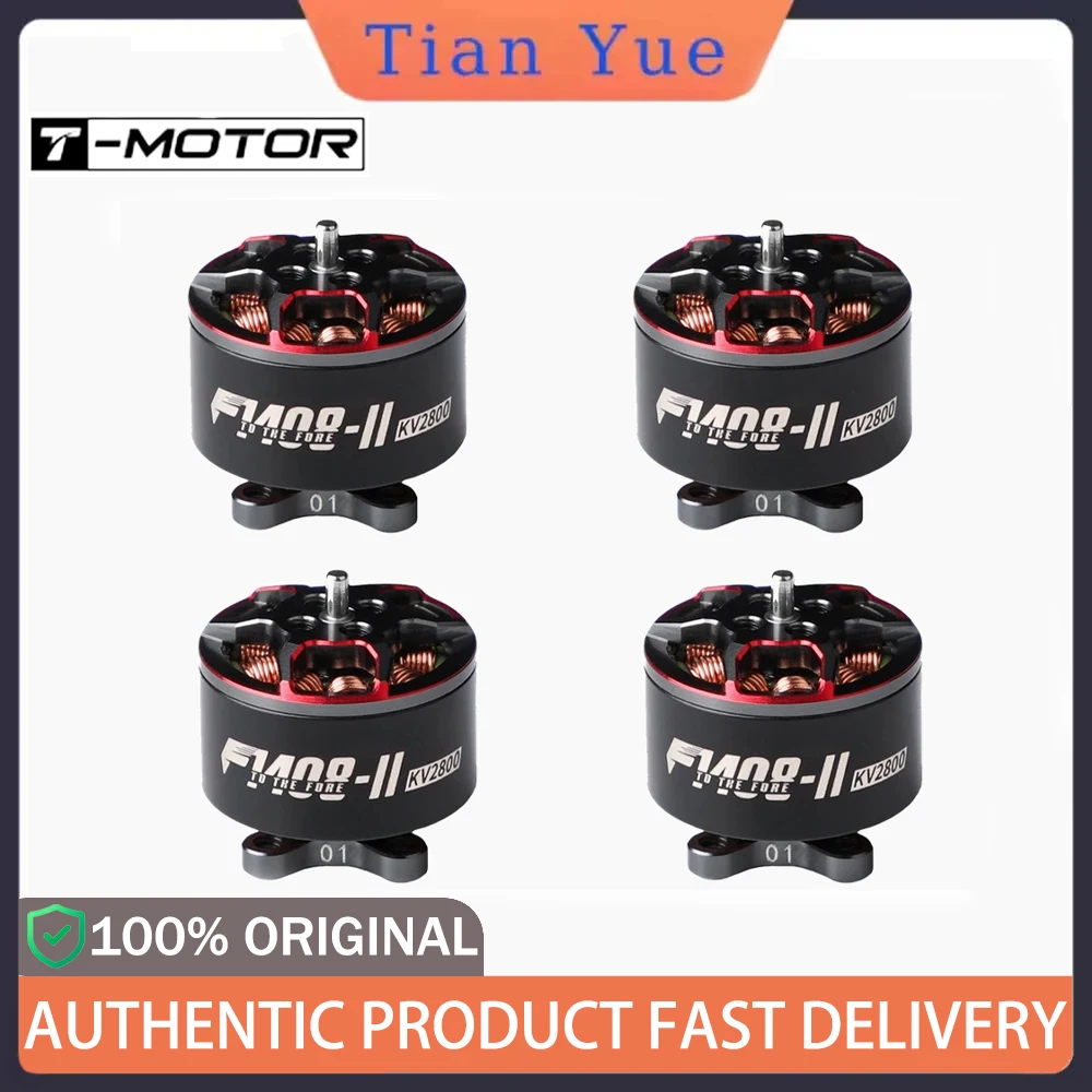 

T-Motor F1408 II Бесщеточный двигатель 2800KV 3850KV 3-6S Супермощный светильник для FPV 3-4-дюймового дрона Cinewhoop