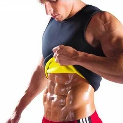 Moldeador de cuerpo térmico para hombre, Tops adelgazantes de talla grande, entrenador de cintura para Sauna, corsé, S-3XL, verano 2019