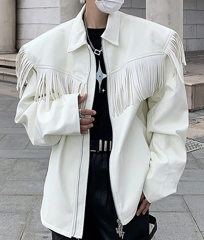 Uomo 2025 Autunno Nuovo Design Nappa Comfort PU Giacche in pelle Cappotti eleganti di fascia alta da uomo Spalla imbottita Giacche da moto