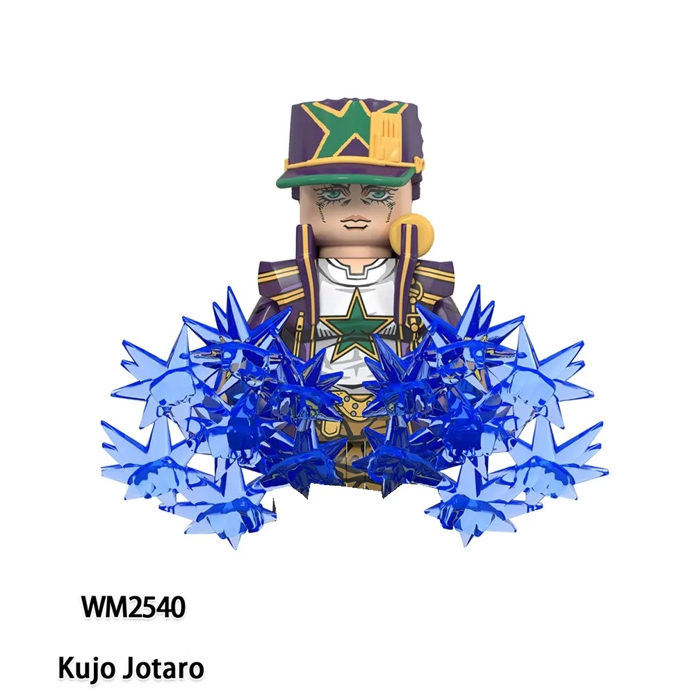 Mini JoJo's Bizarre Adventure Cute Mini Action Figure Toys Cartoon Game Building Blocks Moc Bricks Toys for Children Gifts