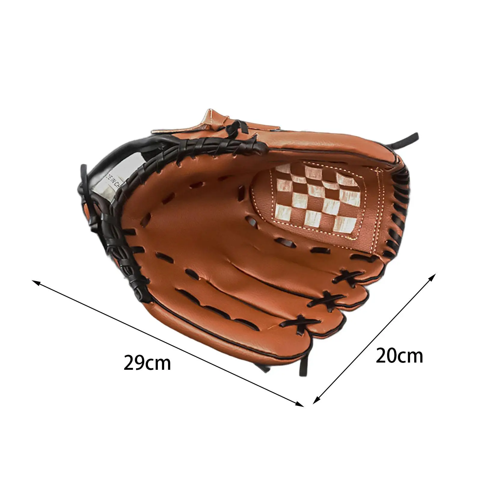 Adult Softball Glove Comfortable Fit Stable Build for Practice Infield Drills Training Games