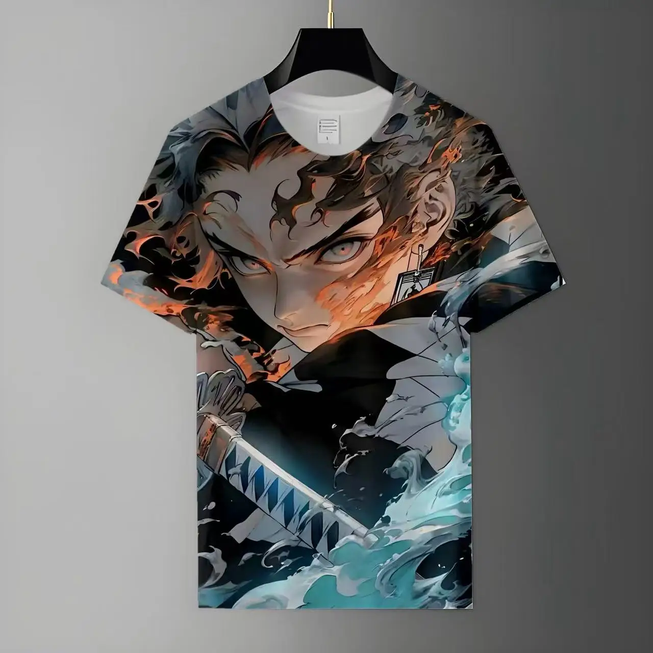 

2025 Harajuku Style Series Animation Pattern T-shirt 3D Printing T-shirt Outdoor Sports Same Children's Sweat-absorbing T-shirt