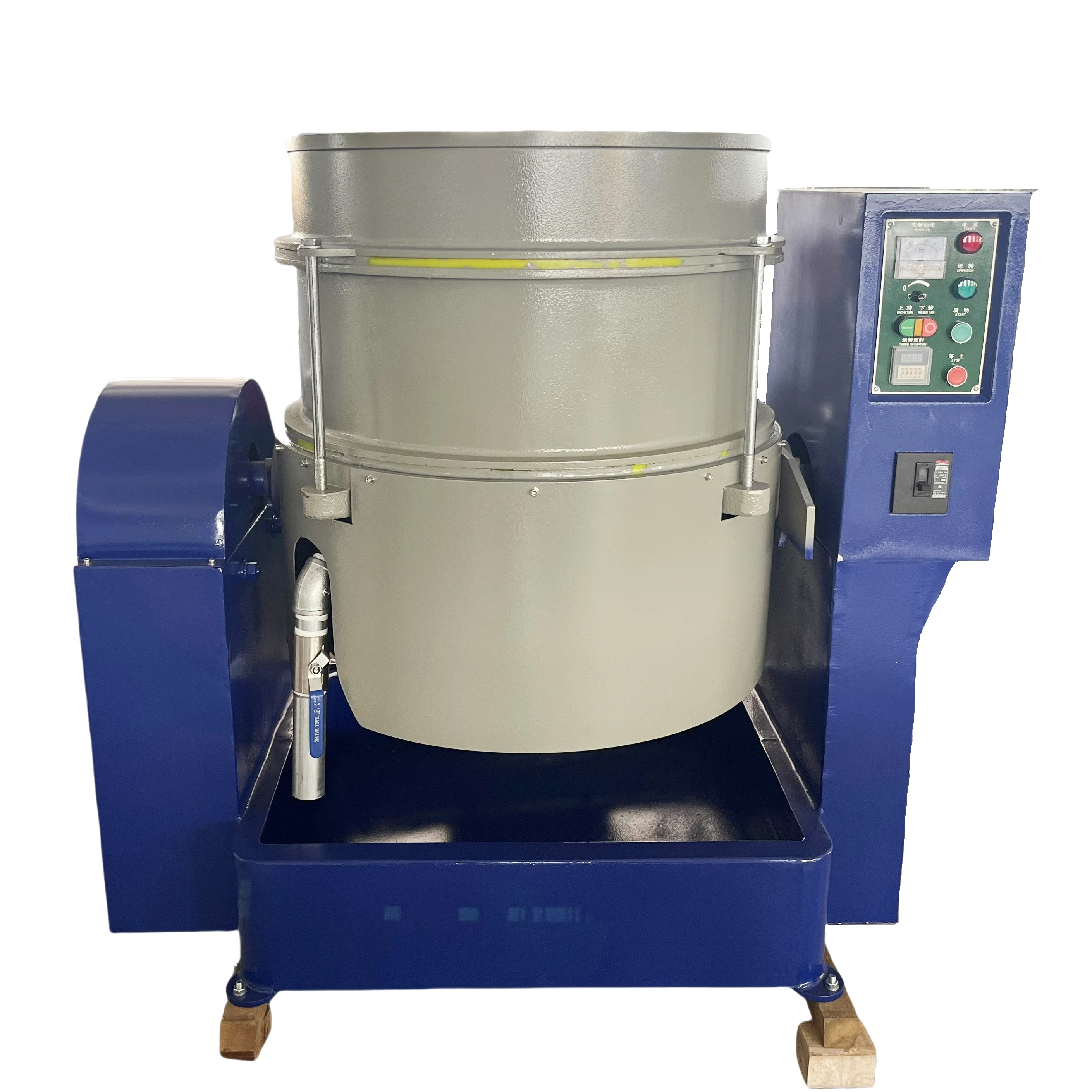 50L High-speed Centrifugal Disk Polishing Machine for Coin Blank & Zamak Belt Buckle Mirror Finishing