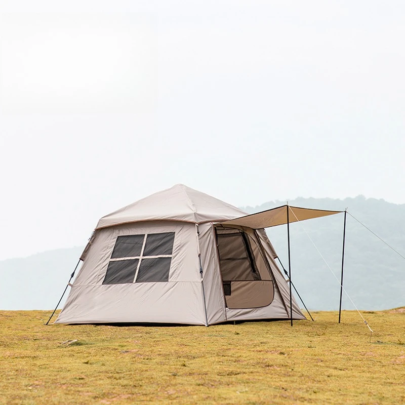Outdoor campground new hat tent windproof and rainproof automatic tent