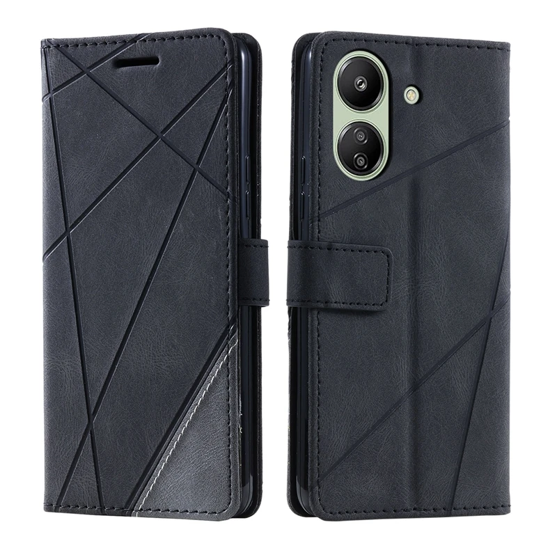Redmi 13C Case on For Coque Xiaomi Redmi 13C Cover Luxury Flip Wallet Leather Cases for Funda Xiomi Xiaomi Redmi13C Phone Case image 2