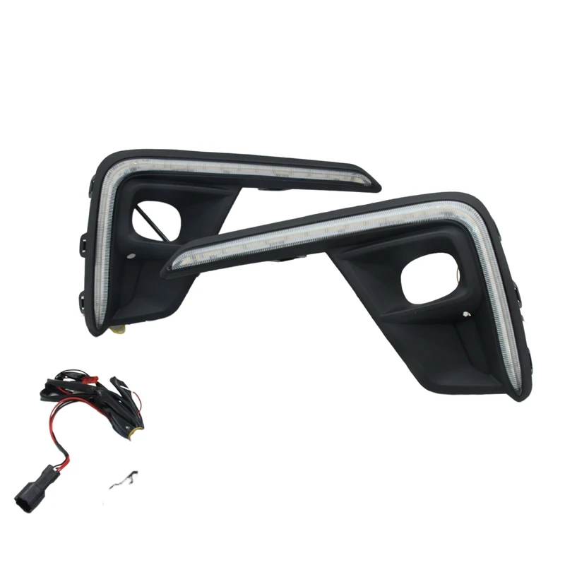 

Dual Color LED Daytime Running Light Fog Light Turn Signal Light For Honda BRV BR-V Replacement