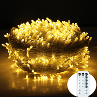 200-800LEDs Remote Outdoor LED String Fairy Lights Christmas Lights For Garland Wedding Party Holiday Garden Lamps Holiday Decor